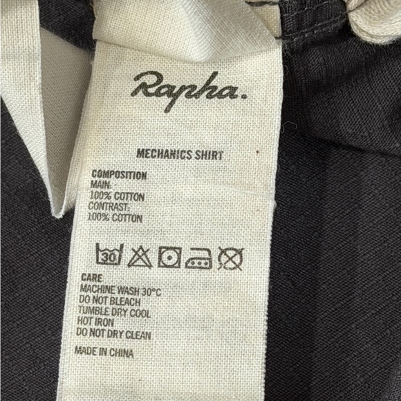 Rapha Mechanics Rusty Rick Shirt Mens XXL Gray Relaxed Fit Cotton Ripstop Button - Picture 11 of 12